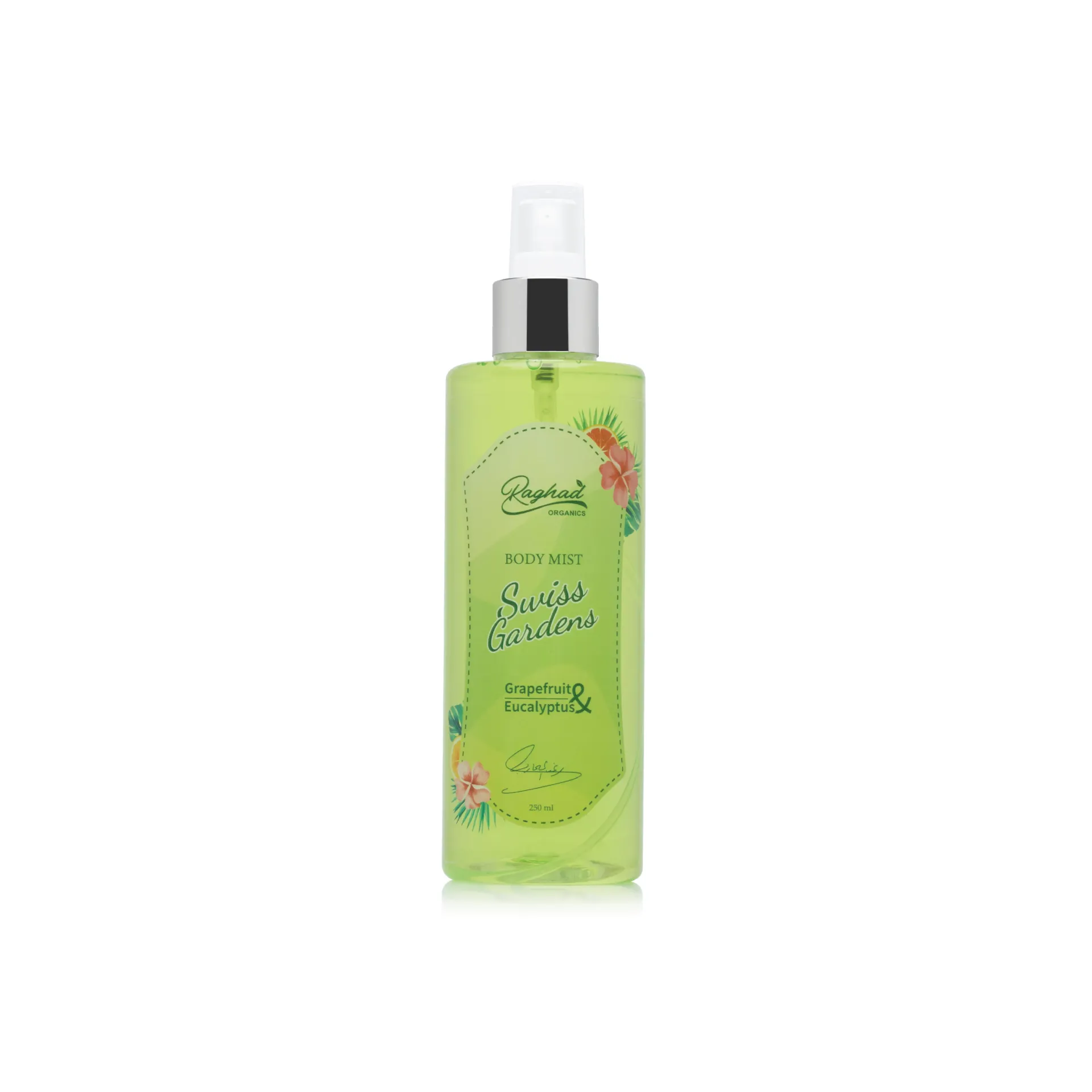 Raghad Organics Body Mist Swiss Gardens.